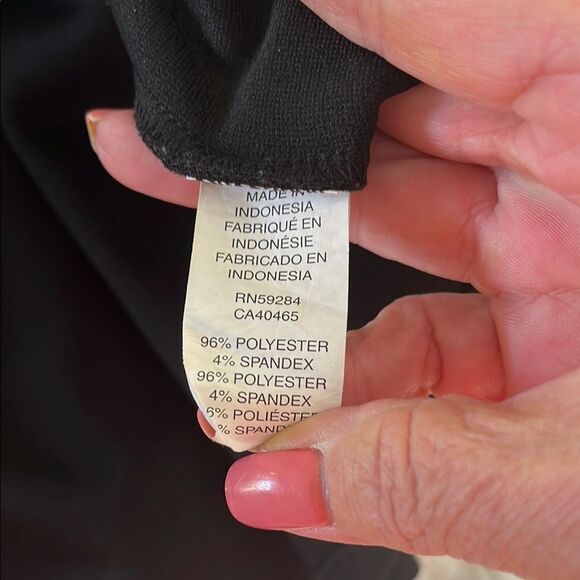 Place Black Dress with Embellished neck Size 7/8 Gently Used - Picture 5 of 6